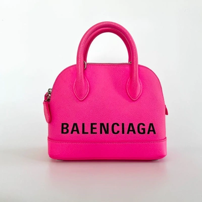 Pre-owned Balenciaga Xxs Ville Logo Satchel Bag In Default Title