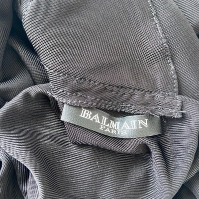 Pre-owned Balmain Black Long Dress In Default Title