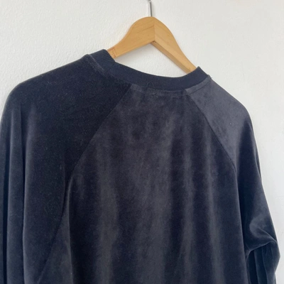 Pre-owned Balmain Black Velvet Long Sleeve Sweater In Default Title