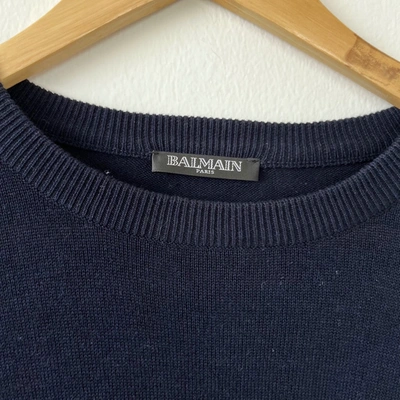 Pre-owned Balmain Logo Knitted Jumper In Default Title