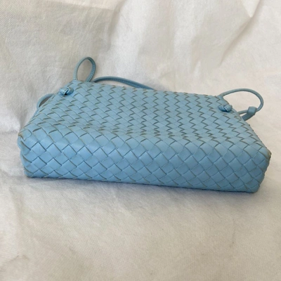 Bottega Veneta Light Blue Intrecciato Woven Nappa Leather Nodini Crossbody  Bag - Yoogi's Closet