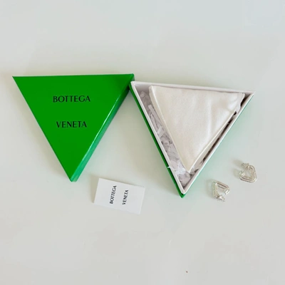 Pre-owned Bottega Veneta Triangle Open-framework Earrings In Default Title