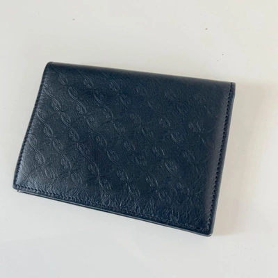 Pre-owned Brioni Black Leather Flap Wallet In Default Title