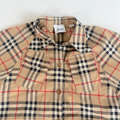Pre-owned Burberry Vintage Check Cotton Shirt Dress In Default Title