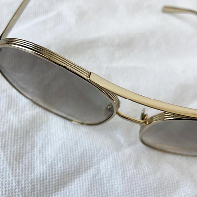 Pre-owned Chloé Chloe Gold Frame Sunglasses In Used / N/a / Gold