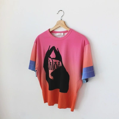 Pre-owned Chloé Chloe Ombre Logo Cotton T-shirt In Default Title