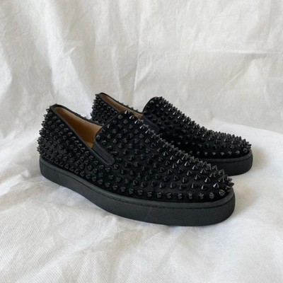 louboutin loafers spikes