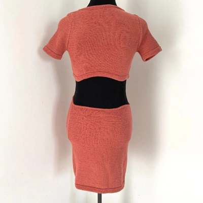Pre-owned Cult Gaia Billie Knit Dark Orange Dress In Default Title