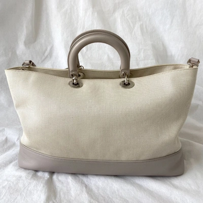 Pre-owned Dior Beige Leather Nappy Diaper Bag In Default Title