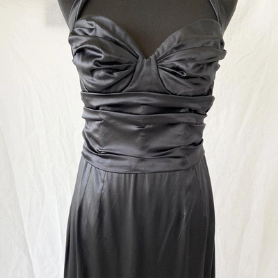 Pre-owned Dolce & Gabbana Black Silk Gown In Used / 46 / Black