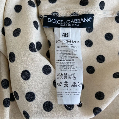 Pre-owned Dolce & Gabbana Polka Dot Blouse In Default Title