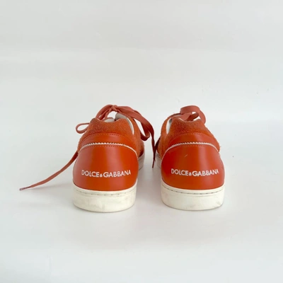 Pre-owned Dolce & Gabbana Suede Lace Up Sneakers, Uk9 In Default Title