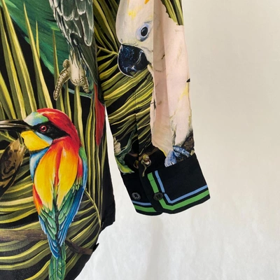 Pre-owned Dolce & Gabbana Tropical Print Silk Blouse In Default Title