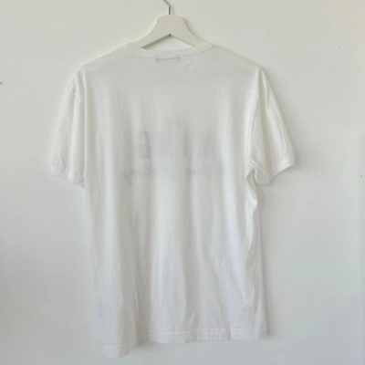 Pre-owned Dolce & Gabbana White T Shirt With Black Print In Default Title