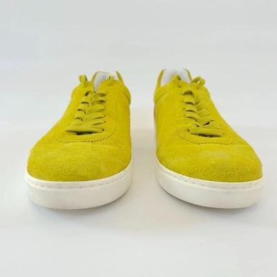 Pre-owned Dolce & Gabbana Dolce And Gabbana Yellow Suede Sneakers, Uk 9 In Default Title