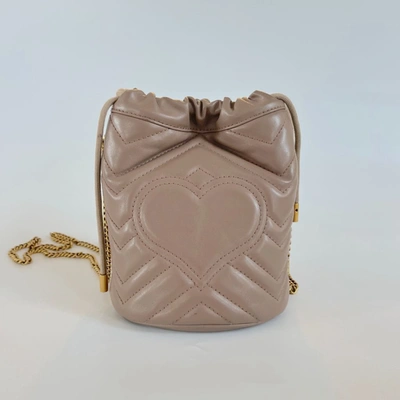 Pre-owned Gucci Gg Marmont Mini Bucket Bag In Default Title