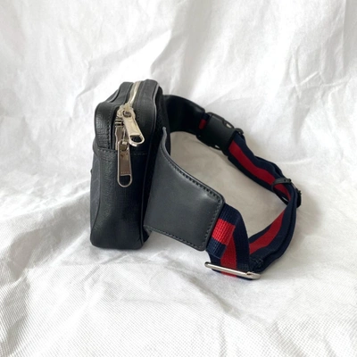 Pre-owned Gucci Grey Canvas Sima Grey Belt Bag In Default Title