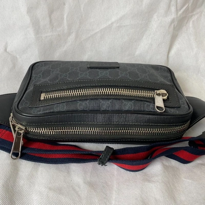 Pre-owned Gucci Grey Canvas Sima Grey Belt Bag In Default Title