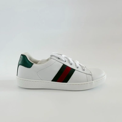 Pre-owned Gucci Kids Ace Lace-up Sneakers, Size 32 In Default Title