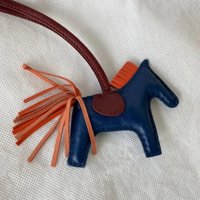 Pre-owned Hermes Rodeo Pm Agneau Milo Bag Charm In Default Title