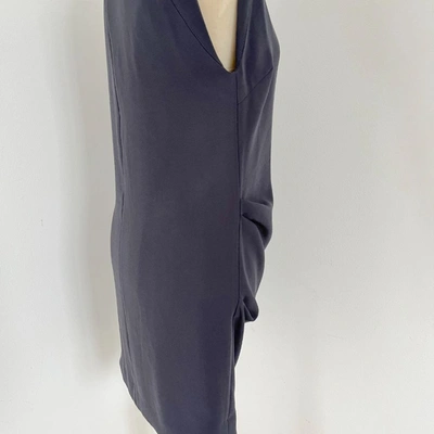 Pre-owned Iro Grey Sleeveless With Pleated Detail Asymmetrical Midi Dress In Default Title