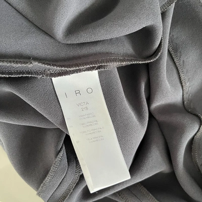 Pre-owned Iro Grey Sleeveless With Pleated Detail Asymmetrical Midi Dress In Default Title