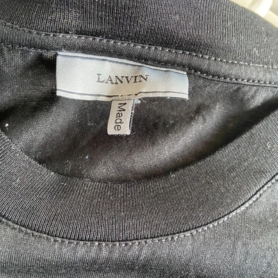 Pre-owned Lanvin Black T Shirt In Default Title