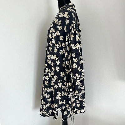 Pre-owned Loewe Black Dress With White Clover Leaf Print In Default Title