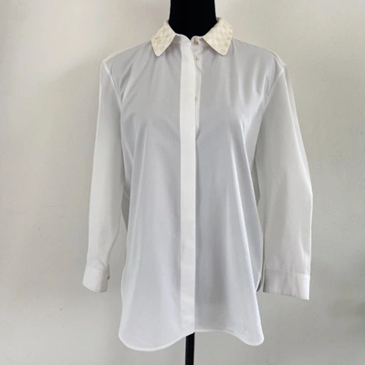 Pre-owned Louis Vuitton Button Down Shirt With Sequin Detail On Collar In Default Title