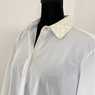 Pre-owned Louis Vuitton Button Down Shirt With Sequin Detail On Collar In Default Title