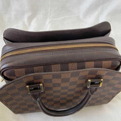 Pre-owned Louis Vuitton Damier Ebene Triana Bag In Used / M / Brown