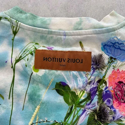 Pre-owned Louis Vuitton Floral Print Men T Shirt In Used / S