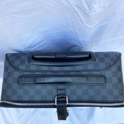 Pre-owned Louis Vuitton Damier Graphite Canvas Business Pegase Legere 50 Luggage Bag In Used / 50 / Grey