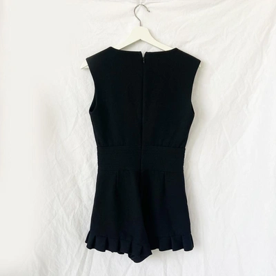Pre-owned Maje Black Sleeveless Playsuit In Brand New-with Tags / 36 / Black