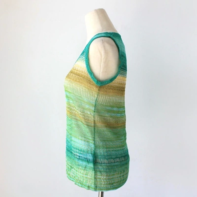 Pre-owned Missoni Crochet Green Sleeveless Top In Default Title