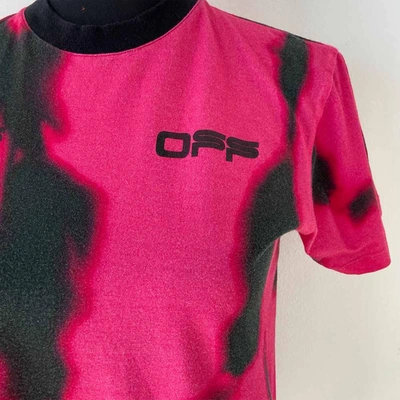 Pre-owned Off-white Pink T Shirt In Used / Xs / Pink