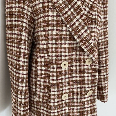 Pre-owned Remain Birger Christensen Debbie Double-breasted Tweed Blazer In Default Title