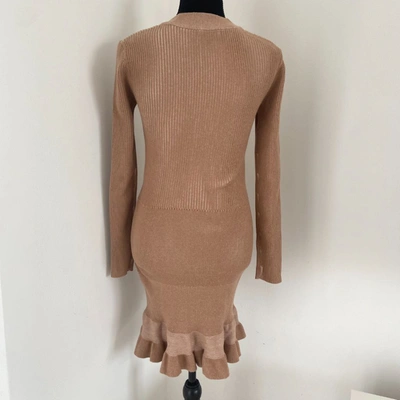 Pre-owned See By Chloé Ruffled Ribbed-knit Mini Dress In Default Title