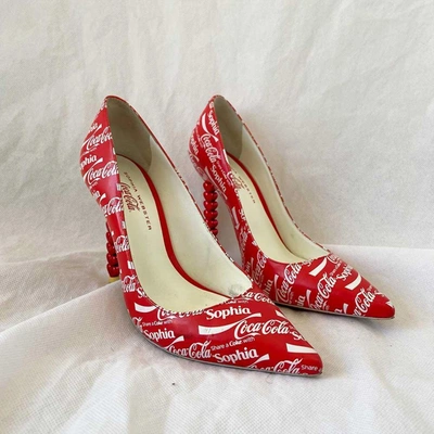 Pre-owned Sophia Webster 'share A Coca Cola With Sophia' Pumps, 36.5 In Used / 36.5 / Red