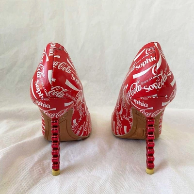 Pre-owned Sophia Webster 'share A Coca Cola With Sophia' Pumps, 36.5 In Used / 36.5 / Red