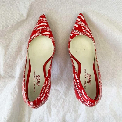 Pre-owned Sophia Webster 'share A Coca Cola With Sophia' Pumps, 36.5 In Used / 36.5 / Red
