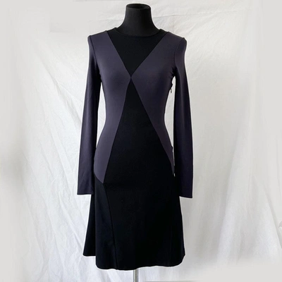 Pre-owned Stella Mccartney Black And Blue Longsleeve Dress In Used / S / Black