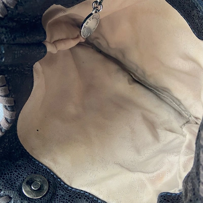 Pre-owned Stella Mccartney Black Faux Leather Crossbody Medium Bag In Used / M / Black