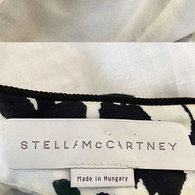 Pre-owned Stella Mccartney Printed Ruffle Skirt In Used / 38 / White