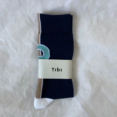 Pre-owned Tibi Alphabet Socks (letter: P) In Default Title