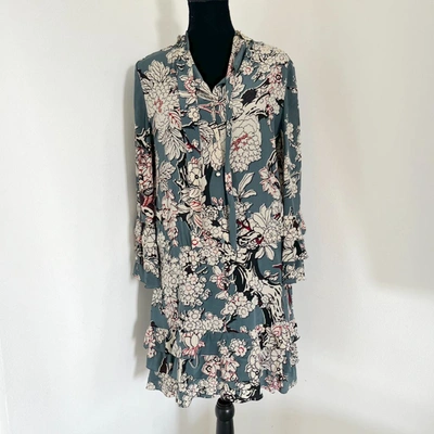 Pre-owned Valentino Floral Printed Silk Midi Dress In Default Title