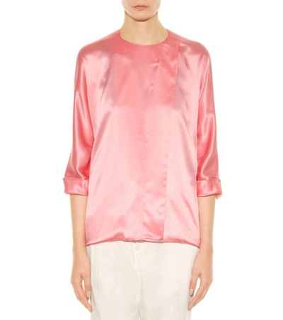 Shop Haider Ackermann Silk Blouse In Pink
