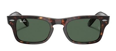 Shop Ray-ban Junior Rj9083s 71027143 Square Sunglasses In Green