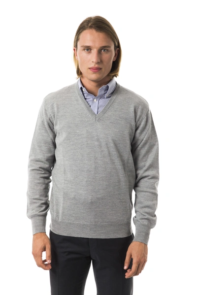 Shop Uominitaliani Gray Wool Men's Sweater