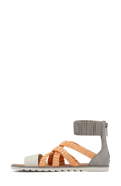 Shop Sorel Ella Ii Ankle Strap Sandal In Chrome Grey Faded S